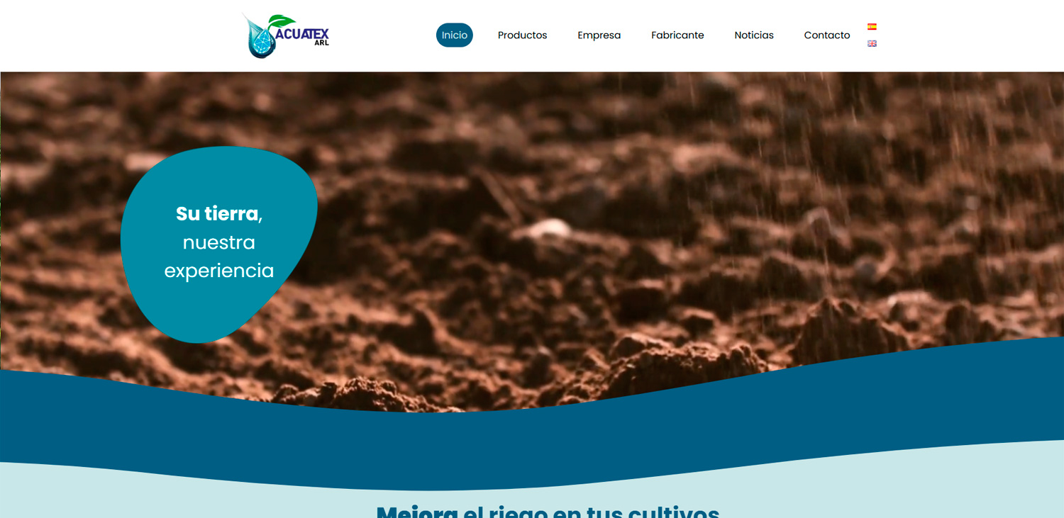 Portada del proyecto Acuatex ARL, desarrollado por OliGar