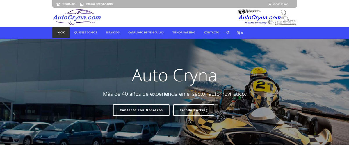 Portada del proyecto Auto Cryna, desarrollado por OliGar